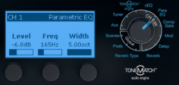 Width = 5.0 Octaves (2.50 Octaves on either side of the Freq)