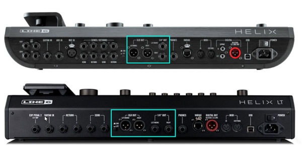 Line 6 Helix Outputs