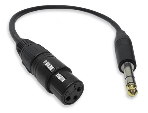 XLR Female to 1/4" Male TRS  Cable