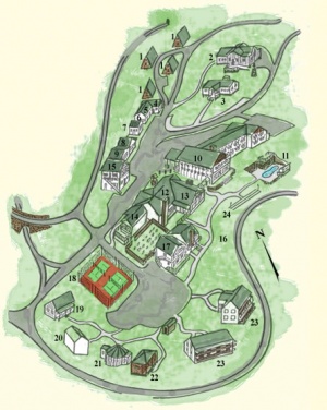 Switzerland Inn site map